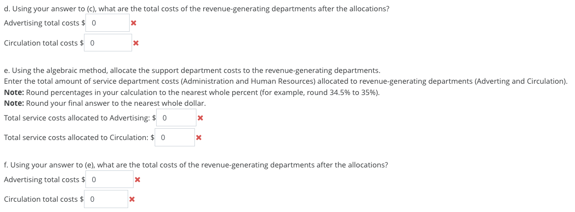 C. Pier Press has decided to allocate costs of the paper's two