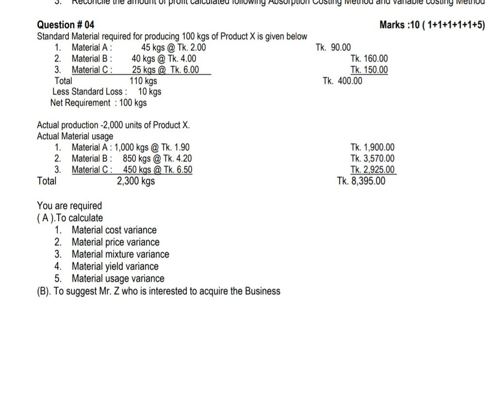 answer this question immediately RECONCIe the amount or pront Calculated onowing