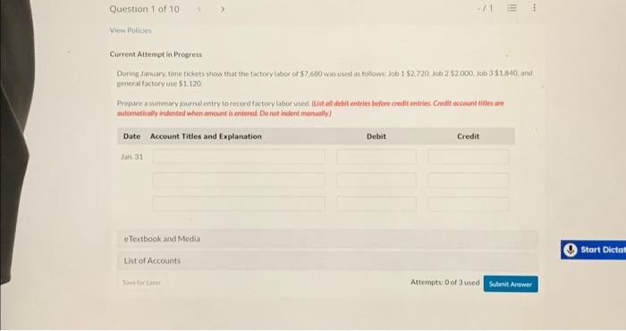  Current Attempt in Progress Durins Jamary, time tickots show that the