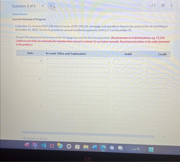  Current Attempt in Progress Cullumber Co. receives 307,200 when it issues