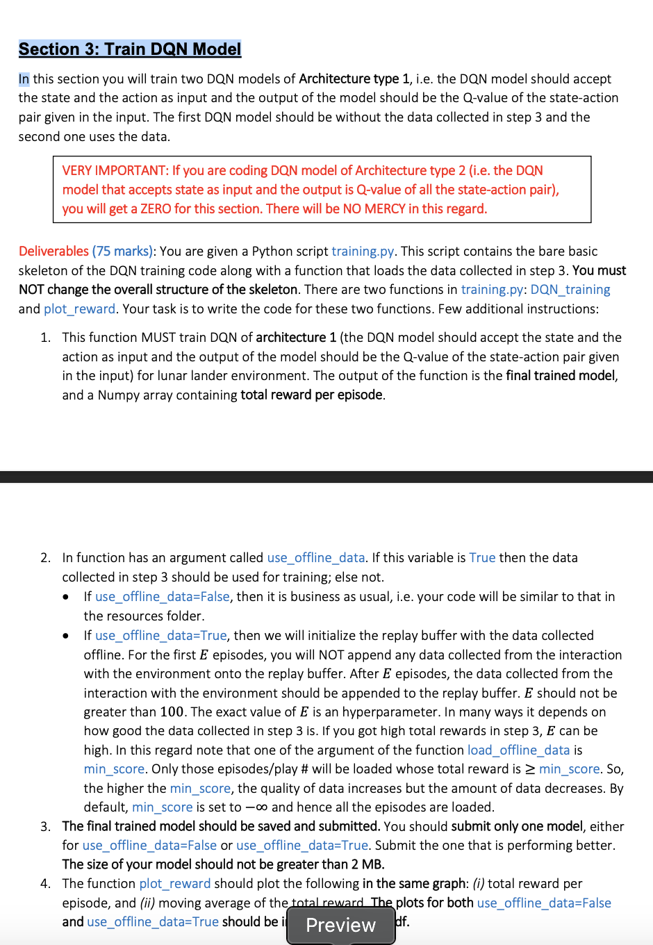  this is the training.py code below give the dqn architecture 1.