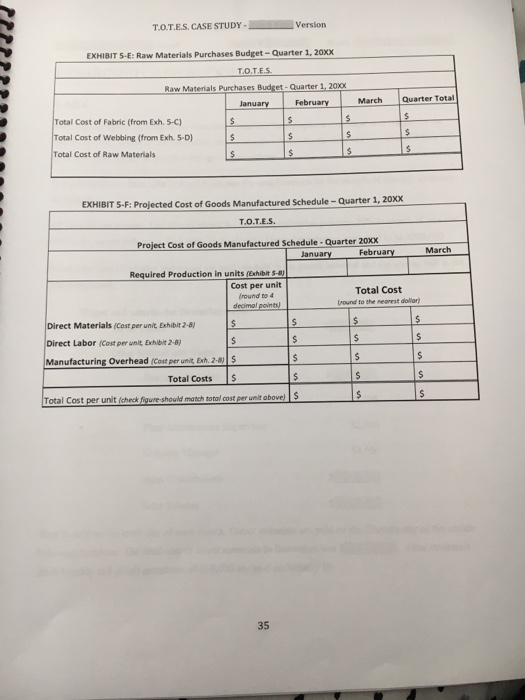 necessary to prepare the cash forecast (Lab 6). A monthly production budget