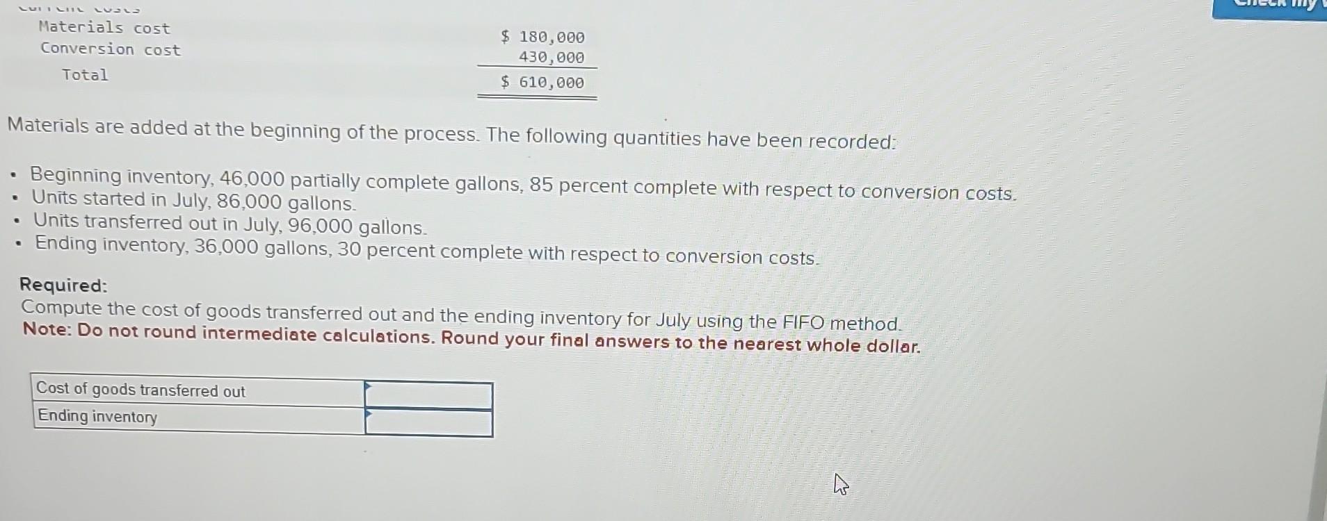 6 37 points eBook Print References Exercise 8-40 (Algo) Assign Costs
