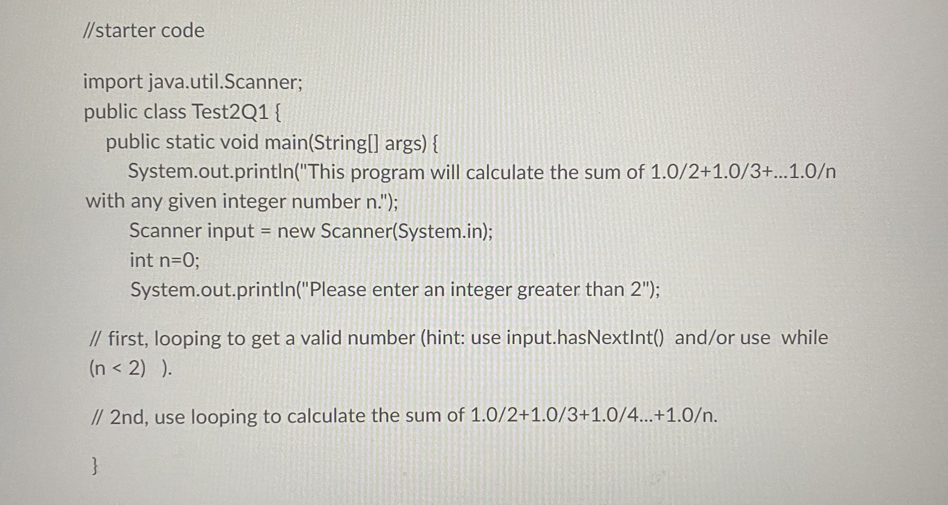  Write a program that prompts the user to enter an integer