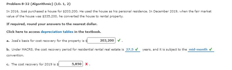 This was all the information provided. Problem 8-32 (Algorithmic) (LO. 1,