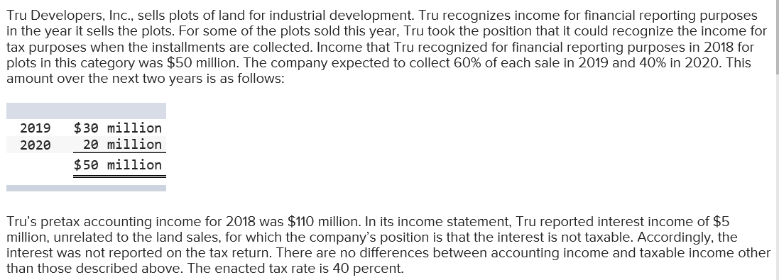 Im not sure what else you need? Tru Developers, Inc., sells