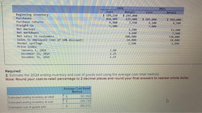  Beginning inventory Purchases Purchase returns Freight-in Net markups Net markdowns Net