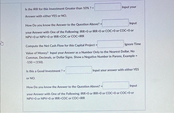 Purchase the Rental Property is $300,000, and requires a Cash Down Payment