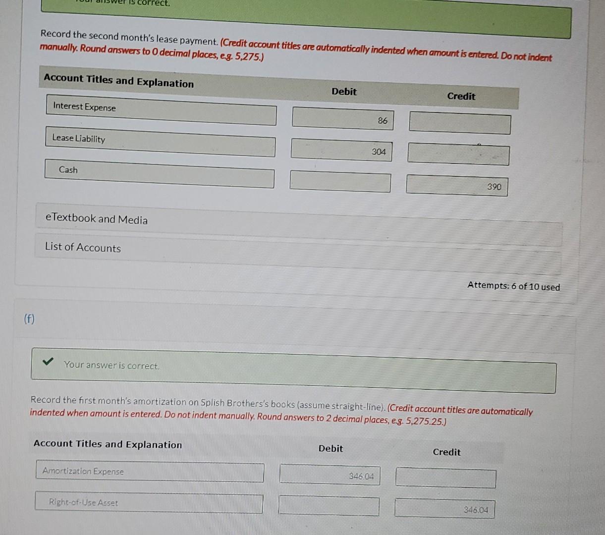 1. Non-cancelable term of 50 months. 2. Rental of $390 per month