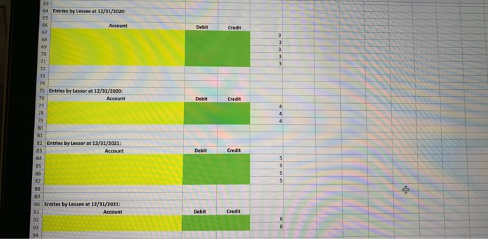 [LC] FMV of asset at inception of lease $500,000.00 Estimated residual value