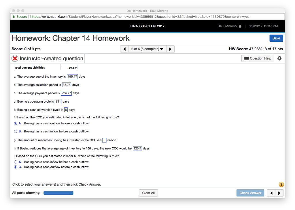 Homework Save Score: 0 of 9 pts 2 of 6 (6 complete)