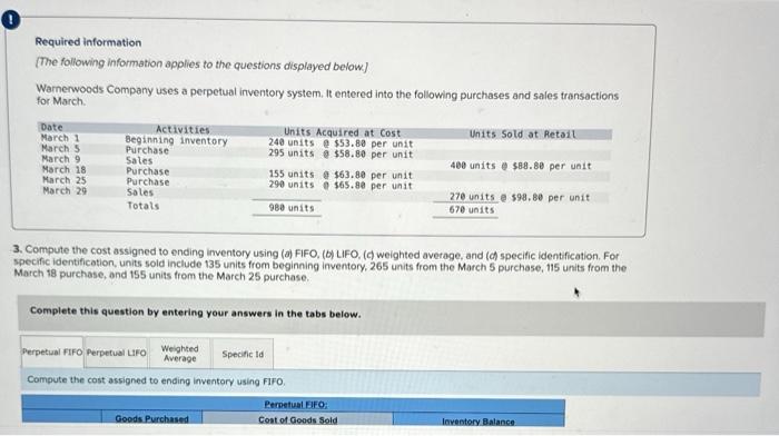  Compute the cost assigned to ending inventory using weighted average. Note:
