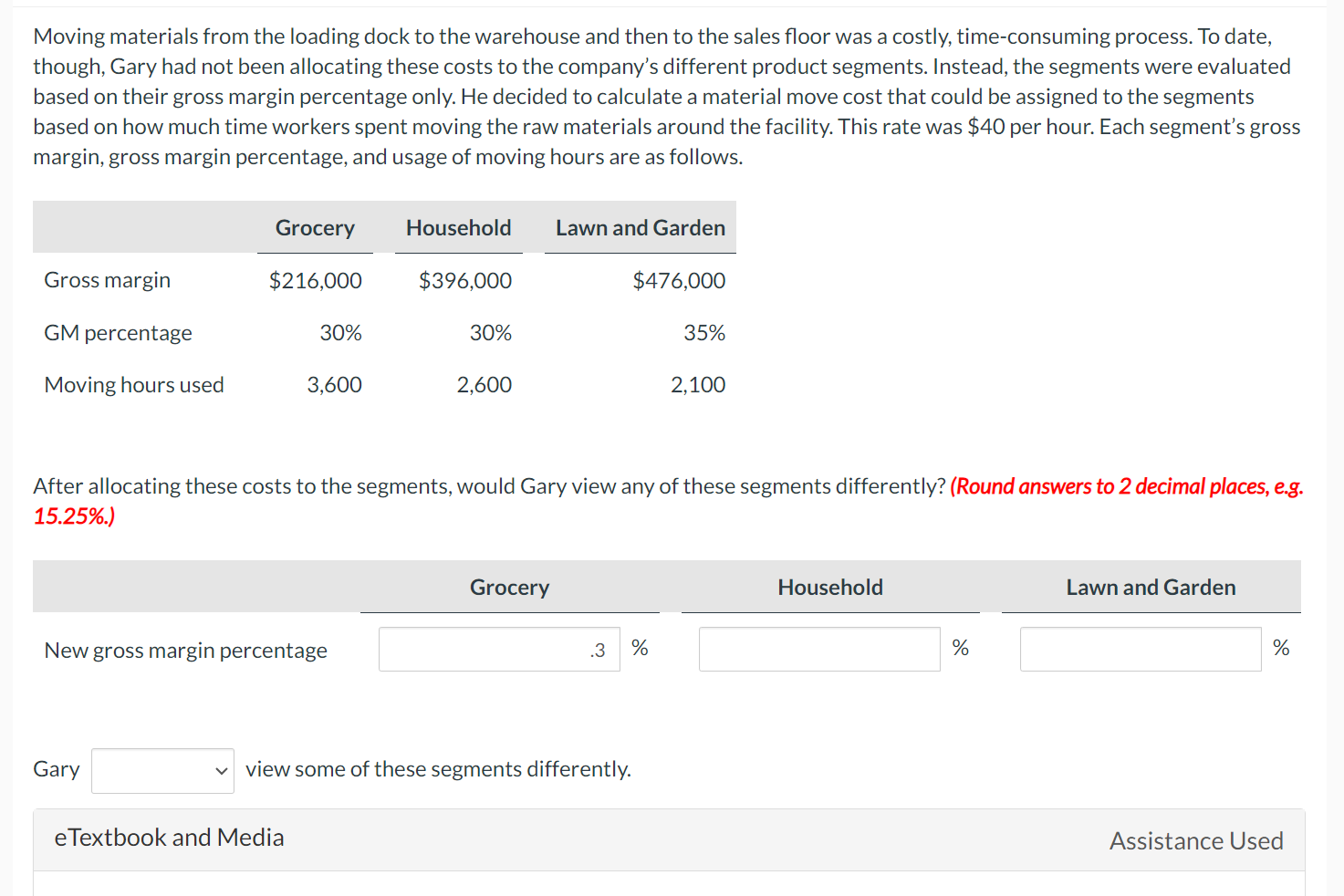 Moving materials from the loading dock to the warehouse and then