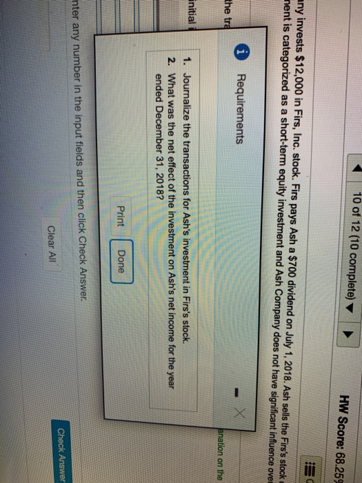 Property, & Equi... > 6.7 - Homework: MyAccountingLab Homework 6 MGMT 210