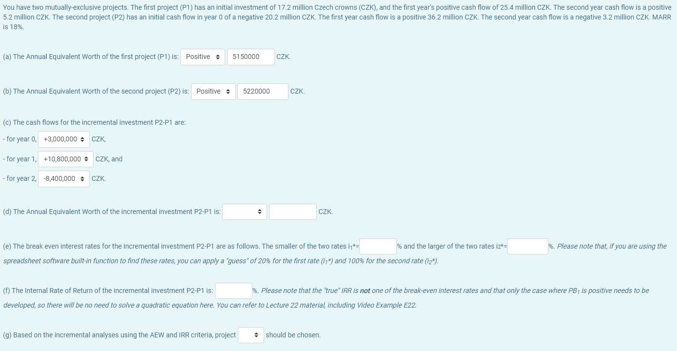 I really need help with (d) through (g). Please don't do the