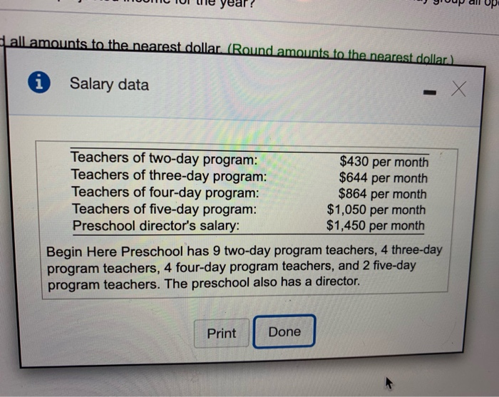 a monthly operating budget. this all of the information they gave me....