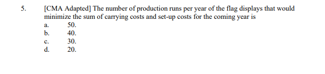 the answer key says the answer is b) 40 but I was