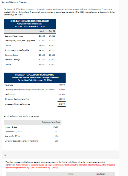 Current Attempt in Progress On January 1, 2024, Flint Systema, a