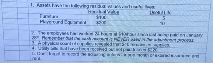 Transactions for January 20XX Use the following transactions to complete the first