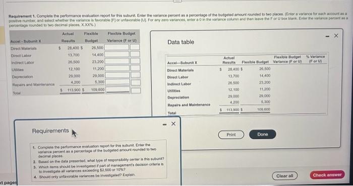 Help pls percentage rounded ts two decimail plabes, 6. Data table Requirements