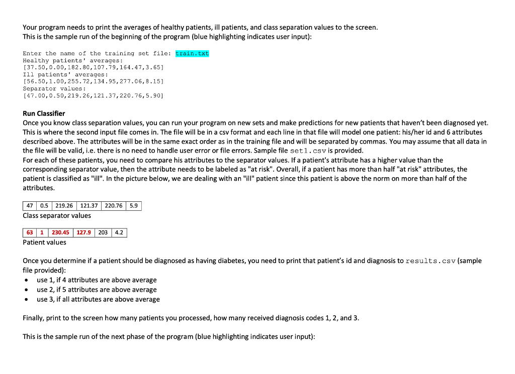 that is organized into multiple methods and runs correctly (70 pts). In
