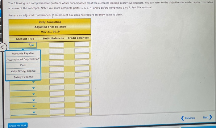 previous chapters. You can refer to the objectives for each chapter covered