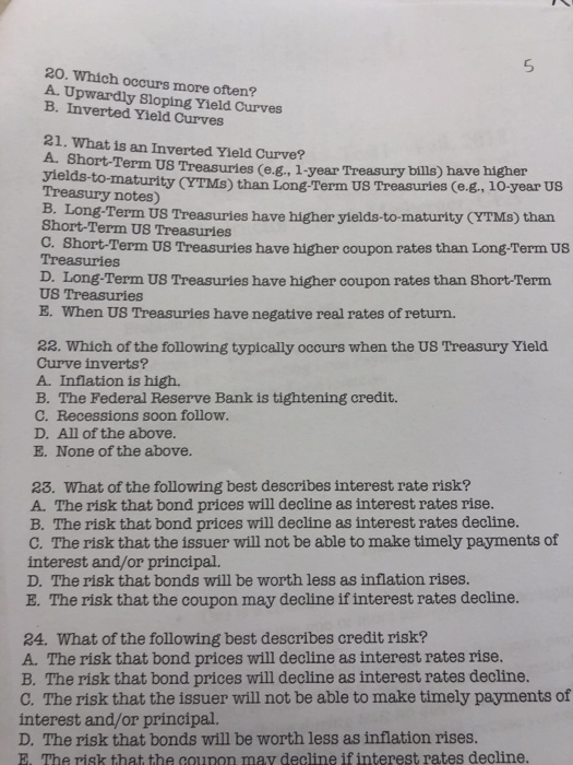  Please show work clearly and neat and circle answer. Answer 20-24