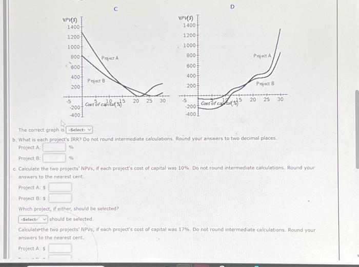 and IRR Analysis Cummings Products Company is considering two mutually excluave investments