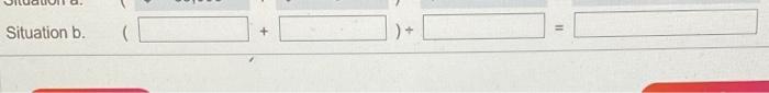 breakeven point in units for each situation. (Complete all answer boxes. Abbreviation