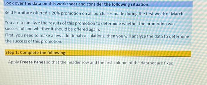  Look over the data on this worksheet and consider the following