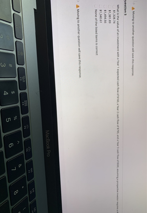  its a 4% return Moving to another question will save this