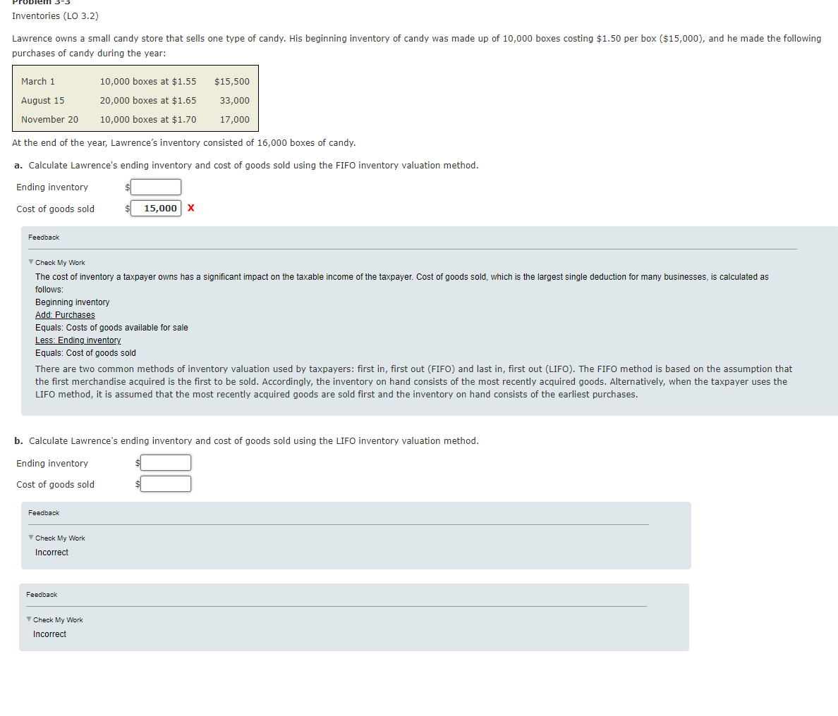 Please Help ! Lawrence owns a small candy store that sells one