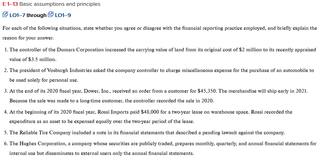  E 113 Basic assumptions and principles L017 through 1019 For each