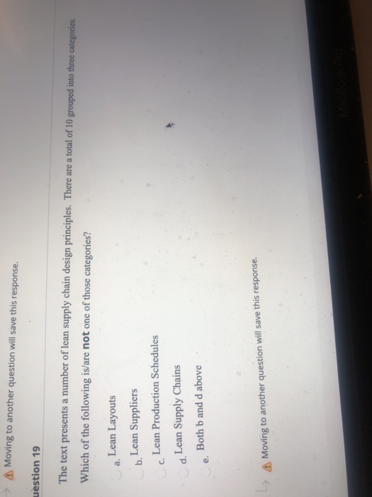  > Moving to another question will save this response. uestion 19