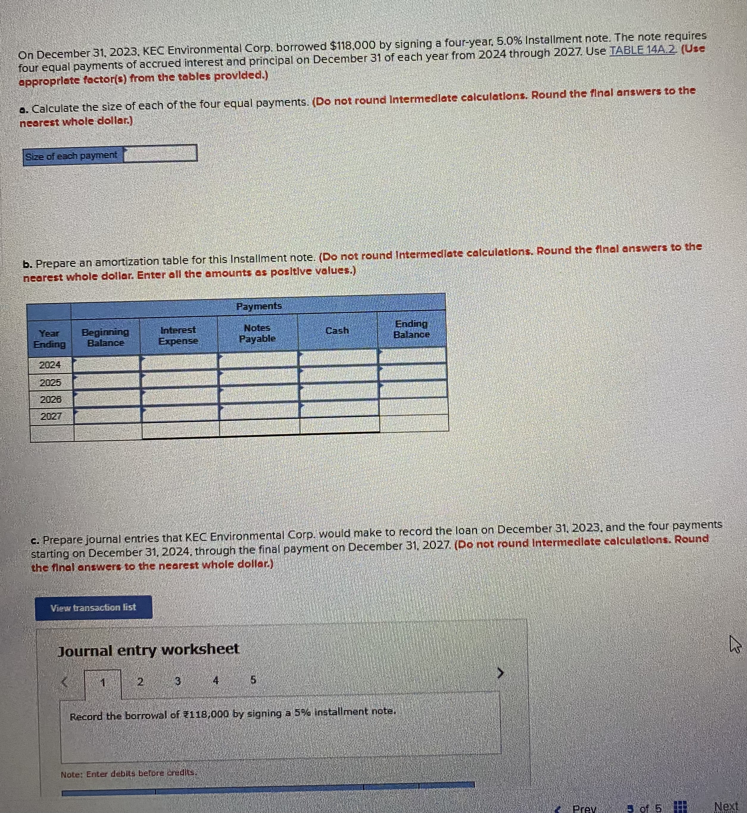  On December 31,2023. KEC Environmental Corp. borrowed $118.000 by signing a