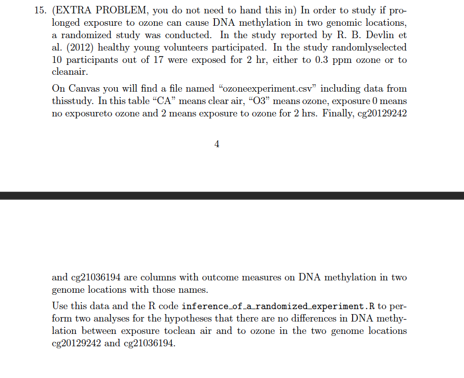  15. (EXTRA PROBLEM, you do not need to hand this in)