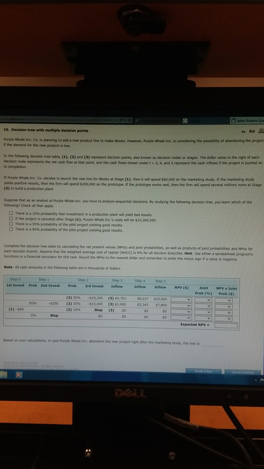 Please answer completely and correctly all questions thanks 10. Decision tree with