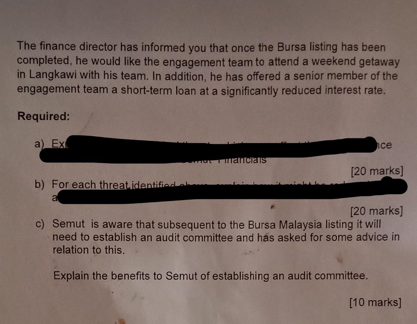 manager of Kharee & Co and you are planning the audit of