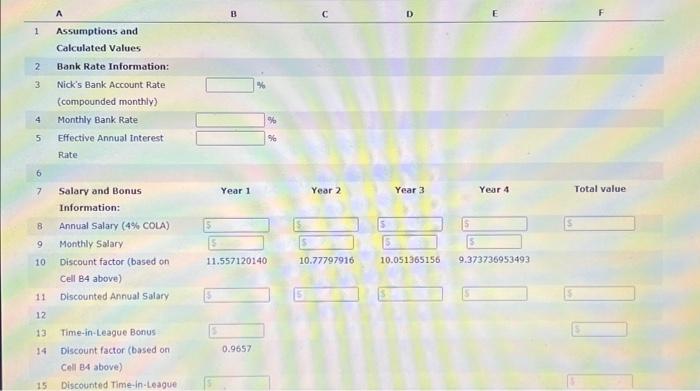 10.7780 Cell 84 above) 27 Discounted Monthly Endorsement Payment 28 29 Contract's