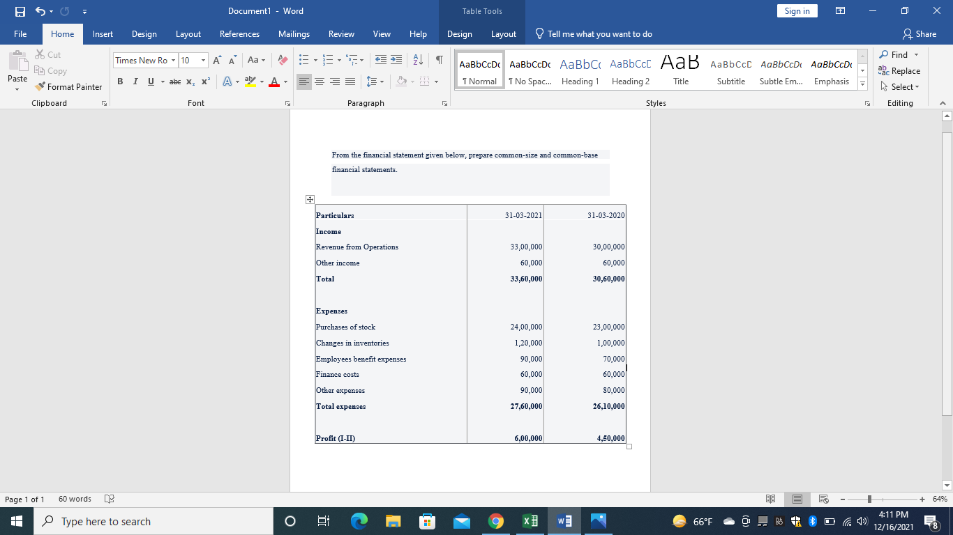  BS Document1 - Word Table Tools Sign in File Home Insert