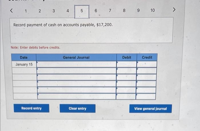 for $42,080. January 9 Provide services to customers on account, $16,700. January