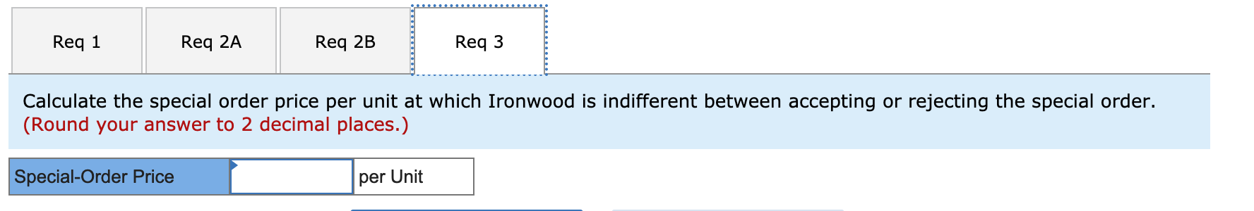 Req 1 Req 2A Req 2B Req 3 Calculate the current contribution