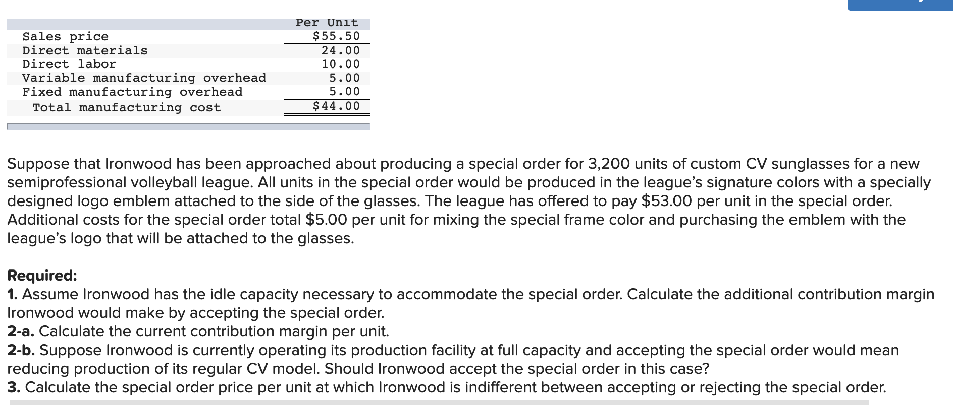 margin per unit. (Round your answer to 2 decimal places.) Current CM