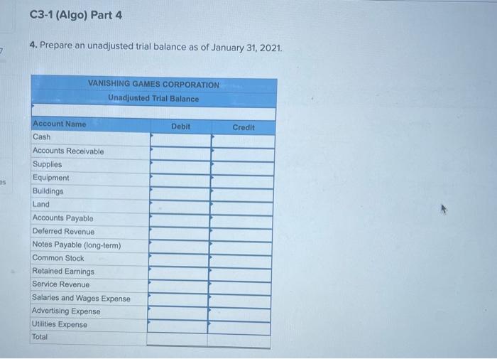 Statements (Chapters 1-3) [LO 3-2, LO 3-3, LO 3-4, LO 3-5] [The