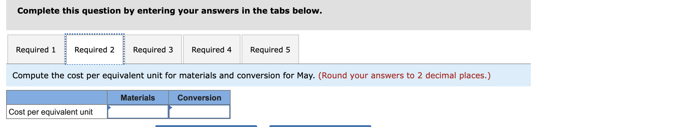 prior to completion. Information on work in the first department, Cooking, is