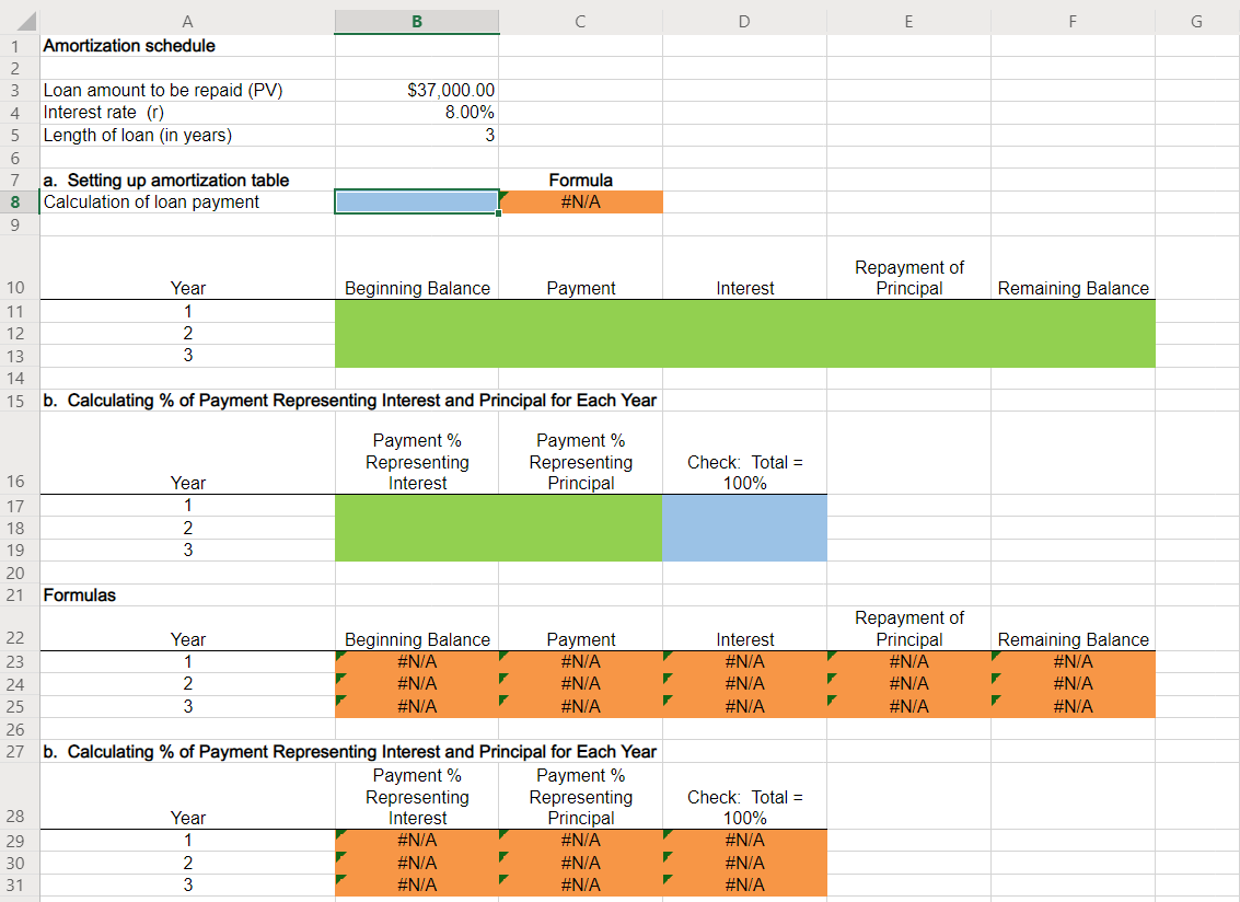 included it just to make it easier. Video Excel Online Structured Activity: