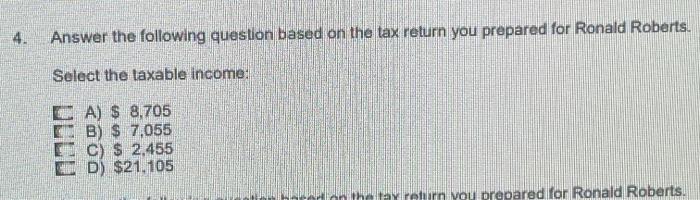 tax return for Red Roberts Rould oberts tag 42. DORTH, SSN 34-00-1352Robert