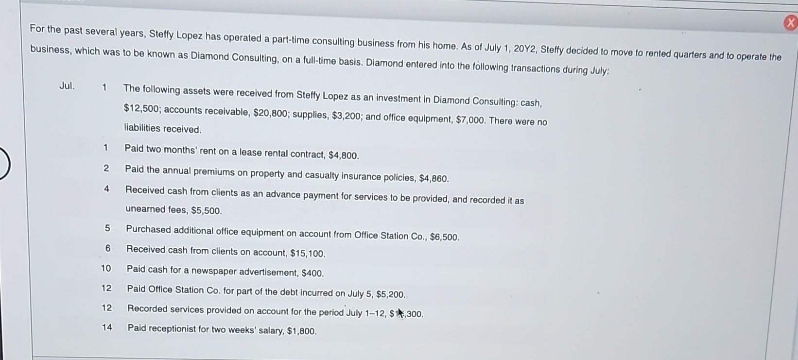 please help solve Record the following transactions on Page 2 of