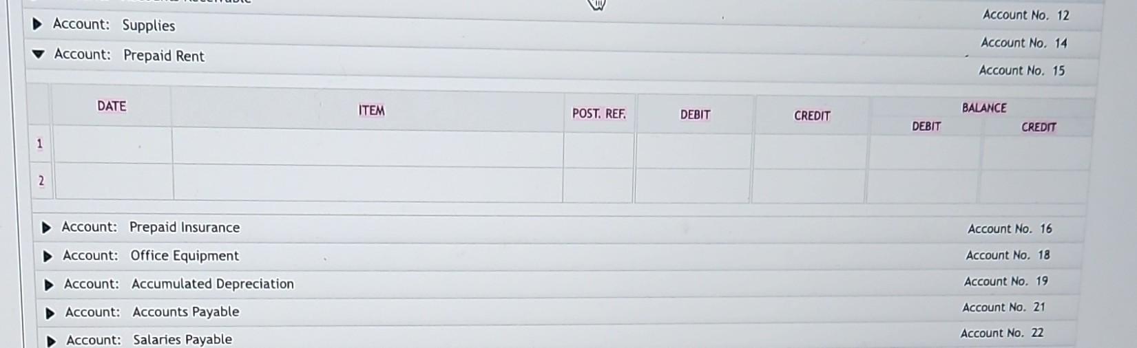 receptionist for two weeks' salary, $1,800. 29 Paid telephone bill for July,