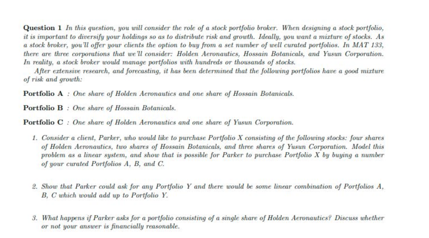 NEED HELP ON THIS CALCULUS PROBLEM. Question 1 In this question, you